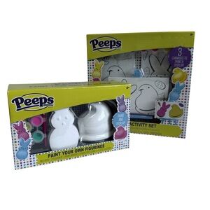 Peeps Easter Paint Your Own Activity Bundle - Figurines & Canvas Set NEW